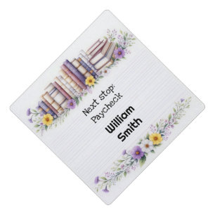Floral Academic Journey Graduation Tassel Topper