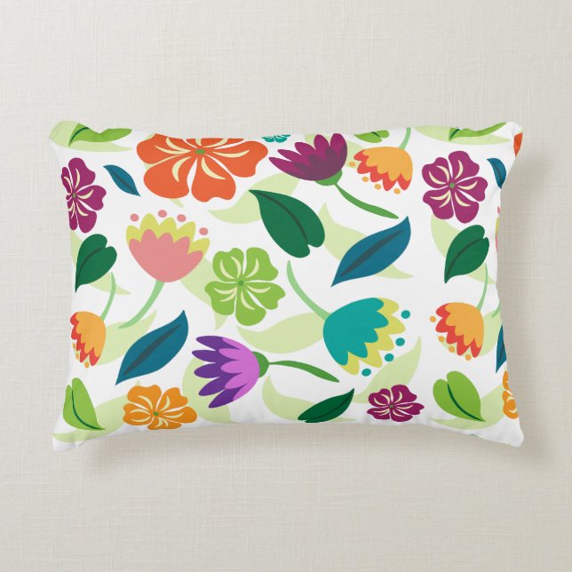 Floral  accent pillow (Front)