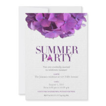 Floral Accents: Summer Party Invitation