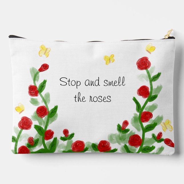 Floral Accessory Pouch (Back)