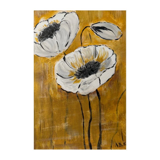 Floral Acrylic Wall Art (Front)