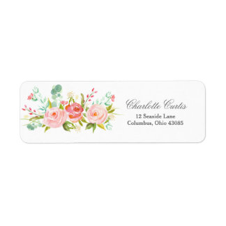 Floral Return Address Labels & Templates | Zazzle