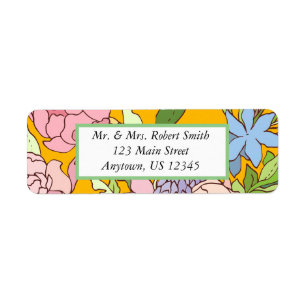 Floral Address Labels Customize Personalize