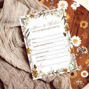 Floral Advice For The Bride   Bridal Shower Card