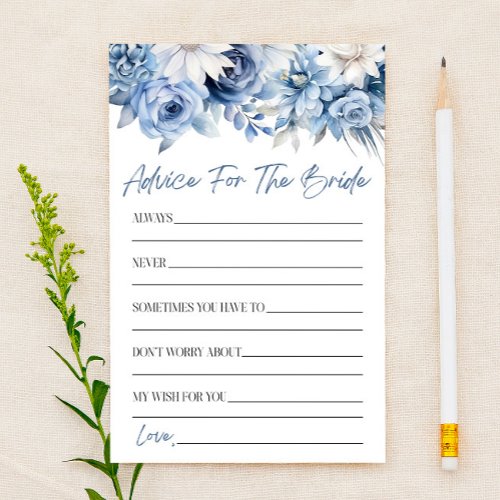 Floral Advice For The Bride Bridal Shower Game 