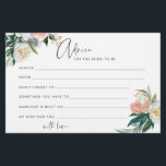 Floral Advice for the bride to be cards Flyer<br><div class="desc">Gorgeous floral advice cards for the bride to be. For more advanced customisation of this design,  e.g. changing layout,  font or text size please click the "CUSTOMIZE" button above. Please contact me for any questions!</div>