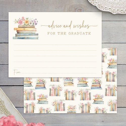 Floral Advice Graduation Enclosure Card