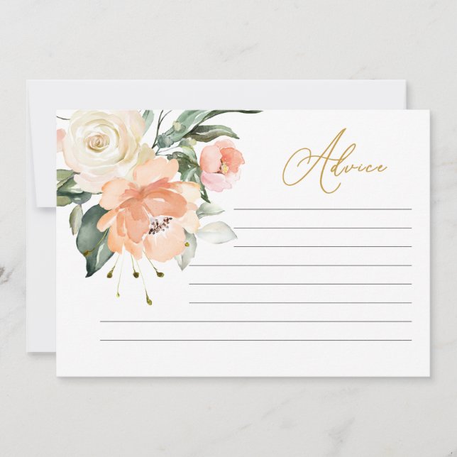 Floral Advice to Mom-to-be Invitation (Front)