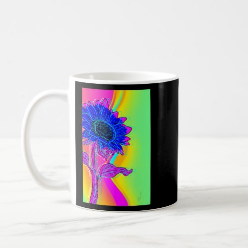 Floral Aesthetic Yellow Flower Retro 90s Vaporwave Coffee Mug