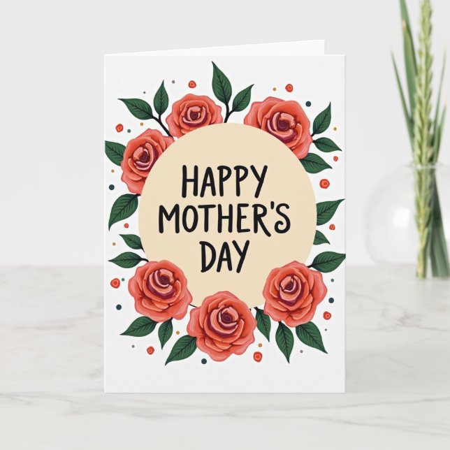 Floral Affection Faux Gold Foil Card (Front)