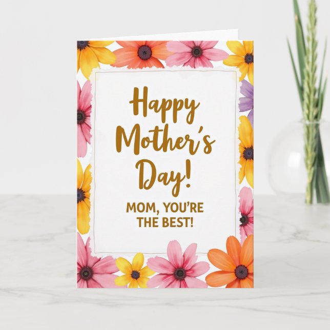 Floral Affection Greeting Card (Front)