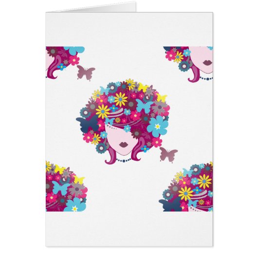floral afro cards (Front)