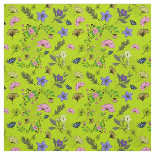 Floral Again Design Fabric