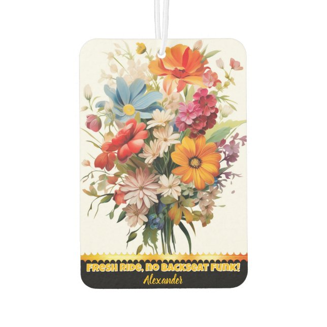 Floral air freshener with a spring breeze (Back)
