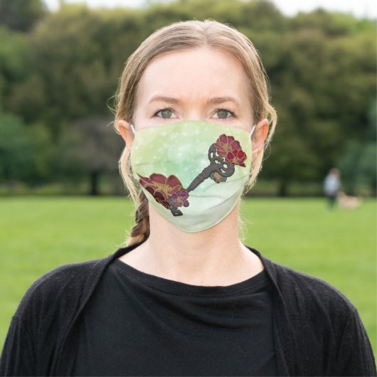 Floral Alchemy Adult Cloth Face Mask (Outside)