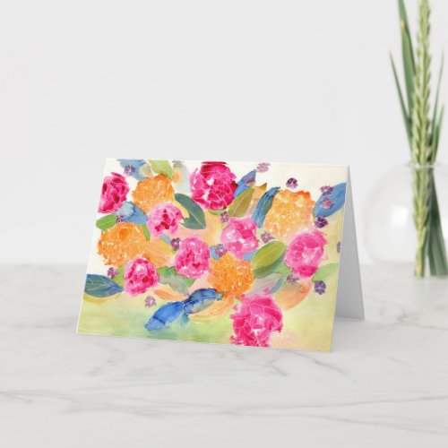 Floral all occasion greeting card