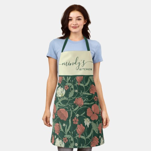 Floral All_Over Print Apron