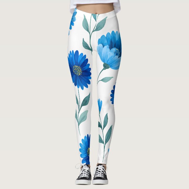 Floral All-Over Print Leggings (Front)