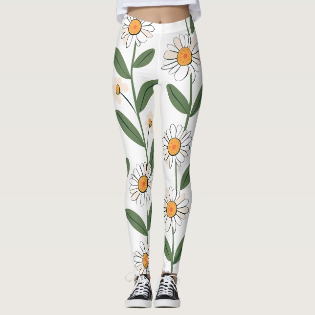 Floral All-Over Print Leggings (Front)