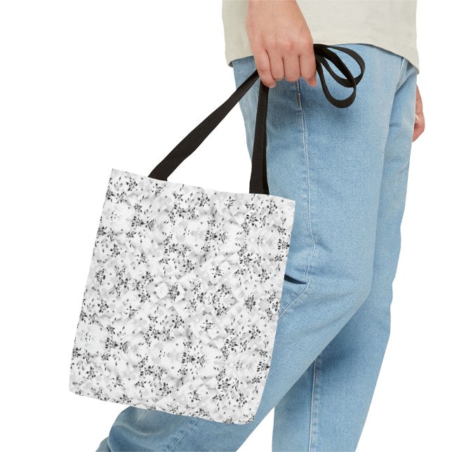 Floral All-Over-Print Tote Bag–Custom Name or Text (Creator Uploaded)
