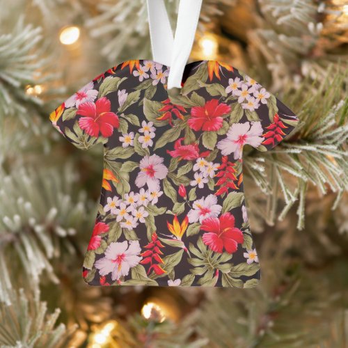 Floral Aloha Shirt Ornament