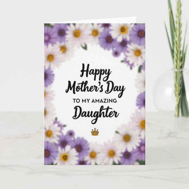 Floral Amazing Mothers Day Card (Front)