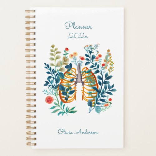Floral Anatomy Weekly Monthly 2024 Planner