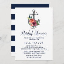 Floral Anchor | Autumn Bridal Shower Invitation