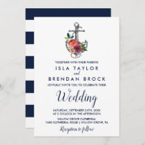 Floral Anchor | Autumn Wedding Invitation