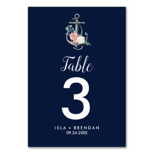 NAUTICAL Table Numbers Editable Anchor Table Numbers Printable Nautical Table Numbers Baptism Table Numbers Nautical Baptism Table Numbers