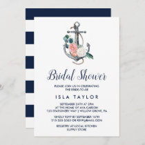 Floral Anchor | Summer Bridal Shower Invitation