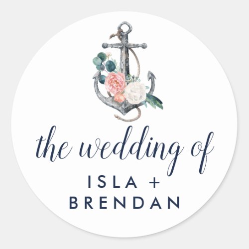 Floral Anchor Summer The Wedding Of Envelope Seals