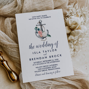 Floral Anchor | Summer The Wedding Of Invitation