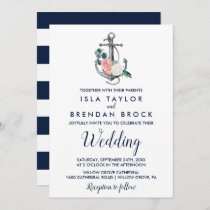 Floral Anchor | Summer Wedding Invitation