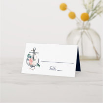Floral Anchor | Summer Wedding Place Card
