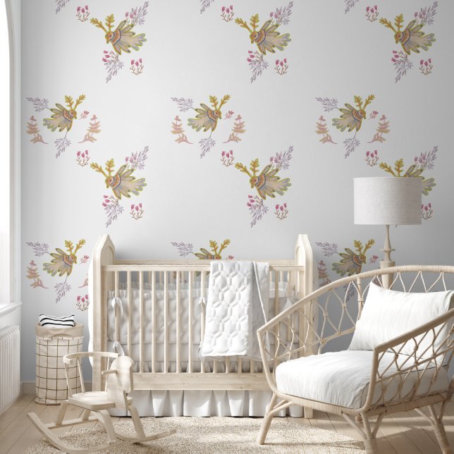 floral and birds wallpaper  (Kids)