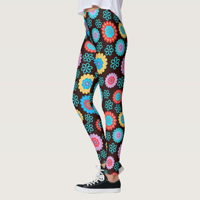Floral and Colorful Leggings (Left)