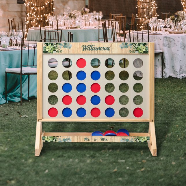 Floral and Eucalyptus on Wood Fast Four Game (Creator Uploaded)