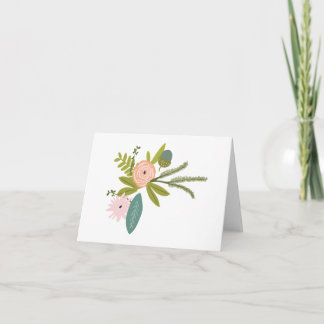Floral and Fauna Boho Thank You Card