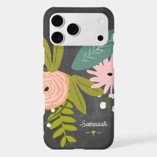 Floral and Fauna Chalkboard iPhone 17 Pro Max Case