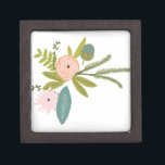 Floral and Fauna Gift Box<br><div class="desc">Floral and Fauna Vintage Flora and Fauna Wedding Any Color for Zig Zag Chevron Background - replace the pink with any color by clicking customize and then edit. Use the last tool on the drop down menu to change to any custom color to match your Wedding Colors - Unlimited Custom...</div>