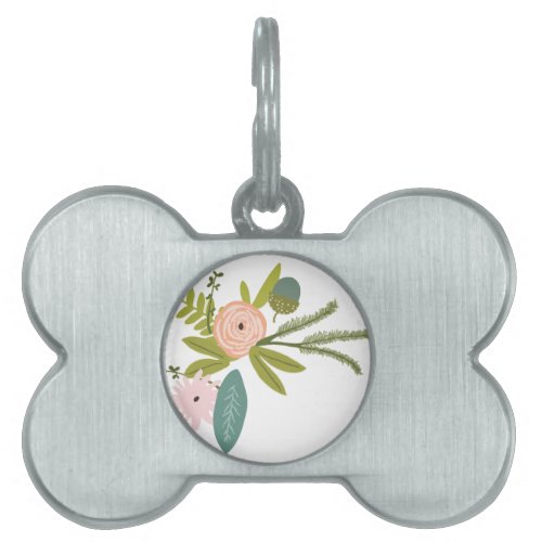 Floral and Fauna Pet Tag