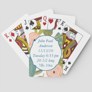 Floral and Fauna Poker Cards