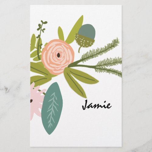 Floral and Fauna Stationery
