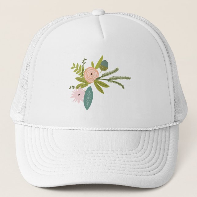 Floral and Fauna Trucker Hat (Front)