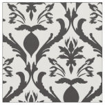 Floral and Feather Damask Fabric