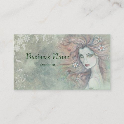 Floral and Feminine Business Cards