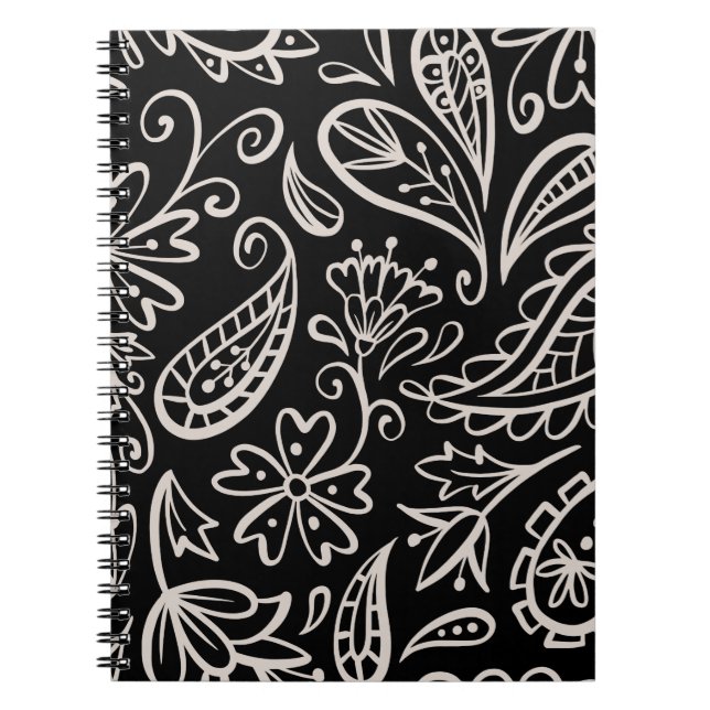 Floral And Glamor Seamless Pattern Modern Cute   Notebook (Front)