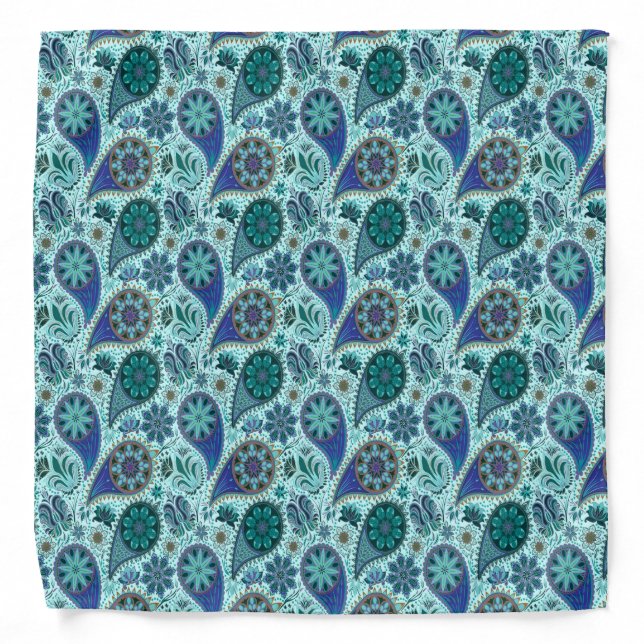 Floral and Paisley Bandana (Front)