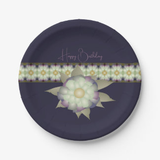 Floral And Pattern Mix  Paper Plates